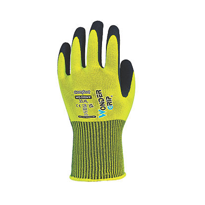 WONDER GRIP WG-310HY Comfort Protective Work Gloves Hi-vis Yellow/Black
