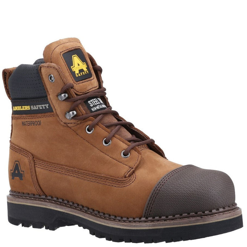 Amblers Safety Scuff Boot Brown AS233
