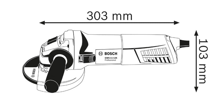 BOSCH GWS 11-125 Professional Angle Grinder