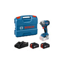 Bosch GDS 18V-350 Brushless Impact Wrench 18V 350Nm | 2 x 5.0Ah Batteries, Charger & L-Case