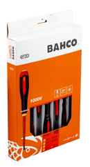 Bahco ERGO VDE Insulated Screwdriver Set 7 Piece with Voltage Tester | BE-9887S