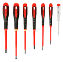 Bahco ERGO VDE Insulated Screwdriver Set 7 Piece with Voltage Tester | BE-9887S