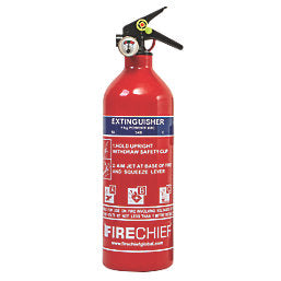 1kg Dry Powder Fire Extinguisher w/ Bracket