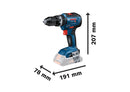 Bosch Professional GDR 18V-200 & GSB 18V-55 Twin Pack | 2x 4Ah Batteries 06019J2171