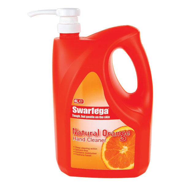 Swarfega Orange Hand Cleaner Pump Pack 4 litre
