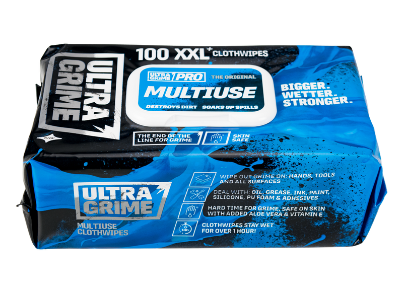 Ultragrime Pro XXL+ Multiuse Clothwipes 100 Wipes