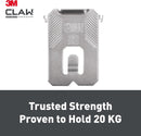 3M CLAW Plasterboard Picture Hanger – 20kg, Pack of 4