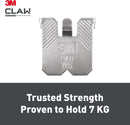 3M CLAW Plasterboard Picture Hanger – 7kg, Pack of 4