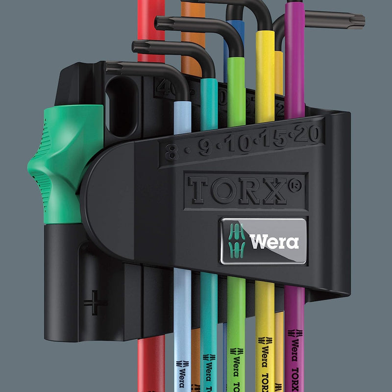 Wera 967SPKL/SBO Multicolour TX-Key Set, TX8-TX40, 9 piece