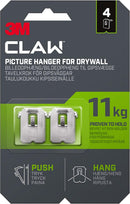 3M CLAW Plasterboard Picture Hanger – 11kg, Pack of 4