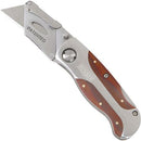 Bessey Folding Utility Knife with Wooden Handle – DBKWH (Blade Included)