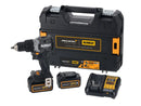 DeWalt DCD85MP2T McLaren F1 XR Brushless Combi Drill 18V | 2 x 5.0Ah Batteries & TSTAK Case