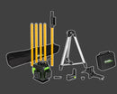 Grettz G4D 4D Multi-Line Green Beam Laser Level | Full Kit Inc Tripod