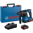 Bosch GBH 18V-22 18V Brushless SDS-Plus Hammer Drill (2x 4.0Ah, Charger & Case) 0611924072