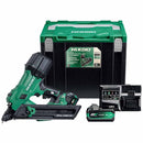 HiKOKI NR1838DKAJXZ 18V Brushless PPN Metal Connector Nailer with 2x 5.0Ah MultiVolt Batteries, Charger Stackable Case
