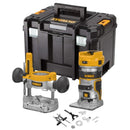 DeWalt DCW604NT-XJ 18V XR Brushless 1/4" Router with Bases & TSTAK Case (Body Only)