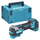 Makita power tool with blue case on a white background
