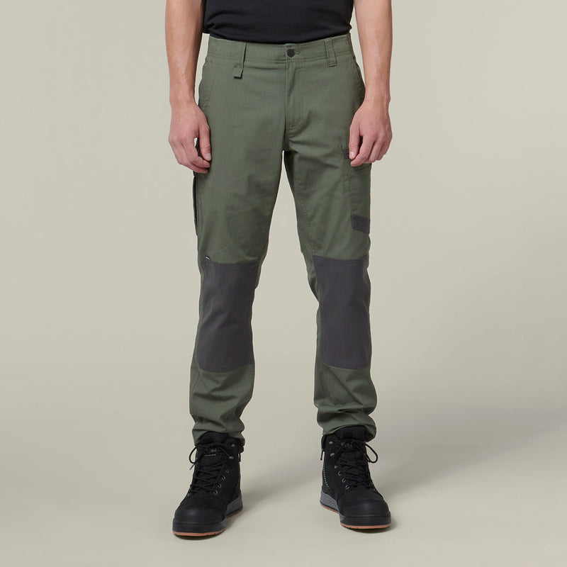 Hard Yakka Raptor Active Work Trousers - Military Green