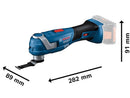 Bosch GOP 18V-34 Professional Cordless Multi-Tool | Brushless | Accessory Set | L-Boxx | 06018G2002