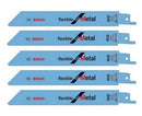 Bosch S922EF Reciprocating Saw Blades for Metal – Pack of 5 | 2608656015
