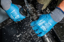 Wonder Grip® WG-318 Aqua Waterproof Double Latex Coated Work Gloves (Sizes M–XL)