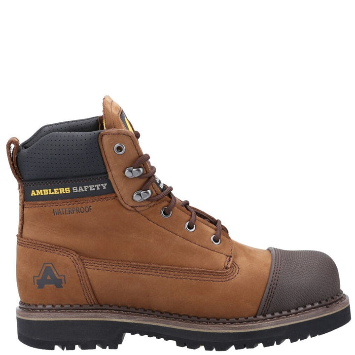 Amblers Safety Scuff Boot Brown AS233
