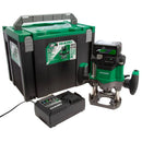 HiKOKI M3612DAJ2Z MultiVolt 36V Brushless Cordless Plunge Router 50mm - 1x 2.5Ah Battery & Charger
