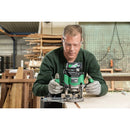 HiKOKI M3612DAJ2Z MultiVolt 36V Brushless Cordless Plunge Router 50mm - 1x 2.5Ah Battery & Charger