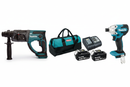 Makita Twin Kit - DHR202 | Bag+Charger+Batteries | DTD156Z