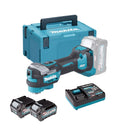 Makita TM001GZ02 40V Max XGT Brushless Multi-Tool | Starlock Max | 2x 2.5Ah, Charger & Makpac