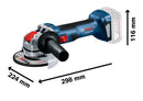 Bosch GWX 18V-7 115mm Cordless Angle Grinder X-LOCK with L-BOXX (Body Only) 06019H9104
