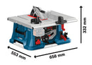 Bosch GTS 18V-216 Professional BITURBO Cordless Table Saw (0601B44000) — Bare Unit