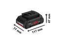 Bosch ProCore 18V 4.0Ah Compact Li-ion Battery – CoolPack 2.0, 135% Longer Life (1600A016GB)