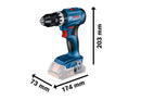 Bosch GSB 18V-45 Professional Brushless Combi Drill | 45 Nm | 13mm Chuck | Body Only