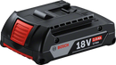 Bosch 18V 2ah battery pack on a white background