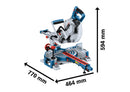 Bosch GCM 18V-216 D BITURBO Brushless Cordless Mitre Saw (Body Only) 0601B51000