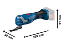 Bosch GOP 18V-34 Professional Brushless Multi-Tool Kit with 2x 4.0Ah EXPERT Batteries, Charger & L-BOXX