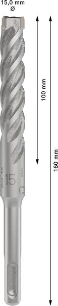Bosch SDS-Plus-5X Hammer Drill Bit 15 x 100 x 160mm | 2608833822
