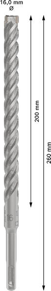Bosch SDS-Plus-5X Hammer Drill Bit 16 x 200 x 260mm | 2608833826