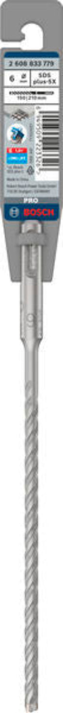 Bosch SDS-Plus-5X Hammer Drill Bit 6 x 150 x 210mm | 2608833779