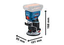 Bosch GKF 18V-8 Professional 18V Brushless Palm Router Body Only in L-Boxx