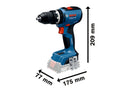 Bosch 0615A5008E 18V Twin Kit: GSB 18V-65 & GDX 18V-285, 2 × 4.0Ah