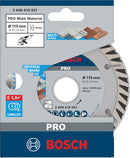 Bosch Multi Material Diamond Cutting Disc 115mm x 22.23mm 2608615057