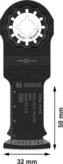 Bosch PRO AIZ 32 APIB Bi-Metal Starlock Oscillating Multitool Blade 32 × 50 mm (2608669069)