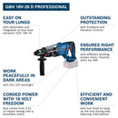 Bosch GBH 18V-28 D Professional SDS-Plus Cordless Hammer Drill (Body Only)