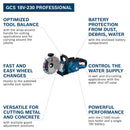 Bosch GCS 18V-230 Professional Cordless Cut-Off Saw (Body Only)  06013B0000