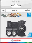 Bosch Professional Starlock Tiling Multi-Tool Blade Set, 3 Piece (2608669332)