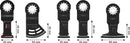 Bosch Starlock Electrician & Drywall Multi-Tool Blade Set, 5 Piece (2608669095)