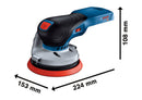 Bosch GEX 18V-125 18V Brushless 125mm Random Orbital Sander — Body Only & L-Boxx (0601372200)