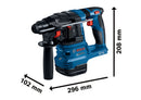 Bosch GBH 18V-22 18V Brushless SDS-Plus Hammer Drill (2x 4.0Ah, Charger & Case) 0611924072